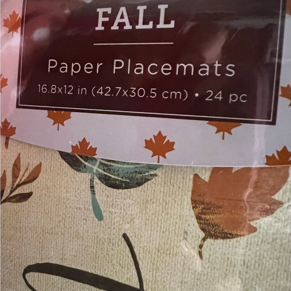 NWT-“So Very Thankful” 24 Placemats - Picture 2 of 3